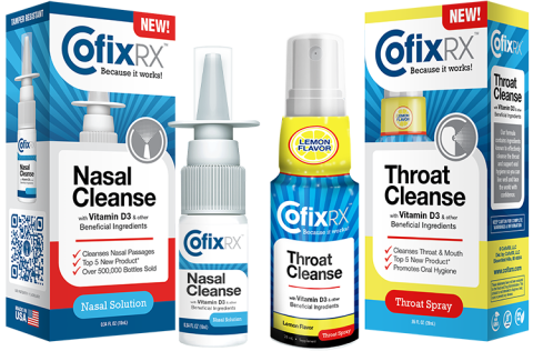 CofixRX Nasal Solution and Throat Spray | Stay Protected.